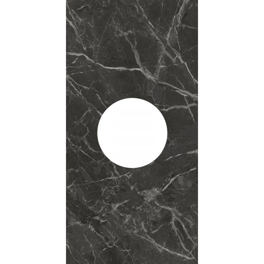 Декор Kerama Marazzi Коррер наборный глянцевый чёрный ID160 60x30 см