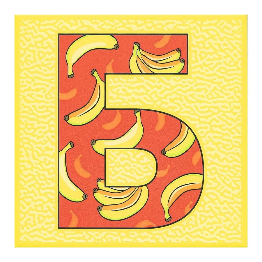 Декор Kerama Marazzi Сад-огород Банан матовый желтый HGD/A549/5109 20x20 см