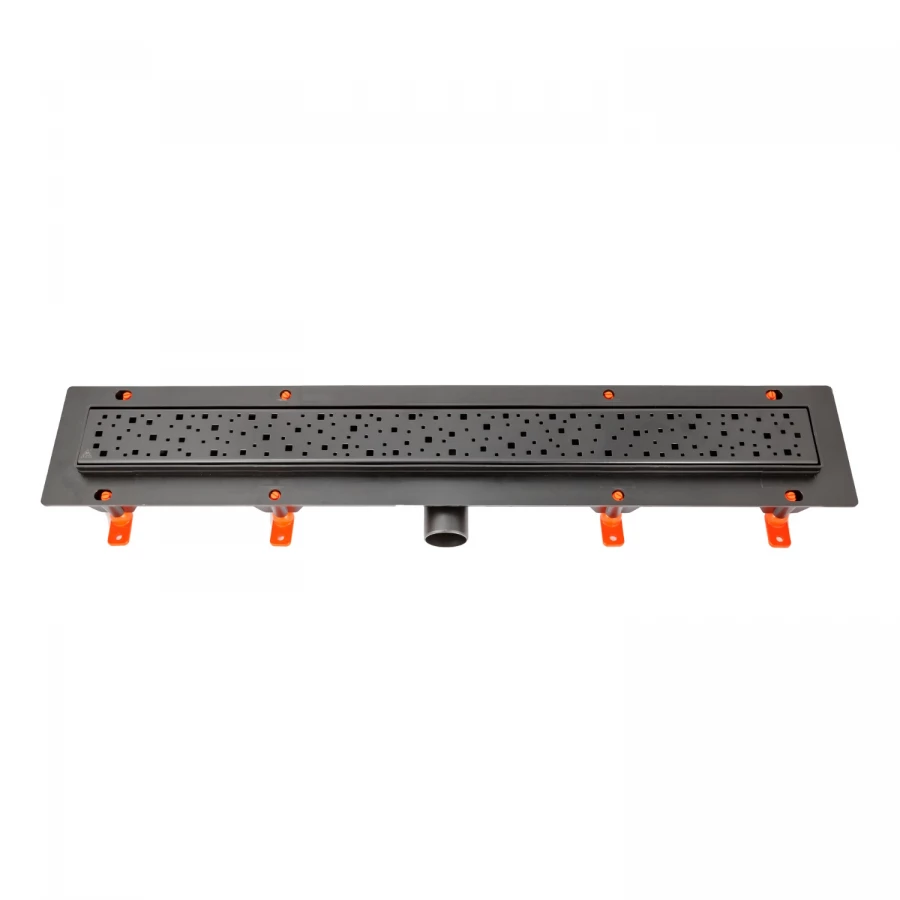 Душевой лоток Creto Quadro с решеткой черный CRE-850 QB-50 85 см