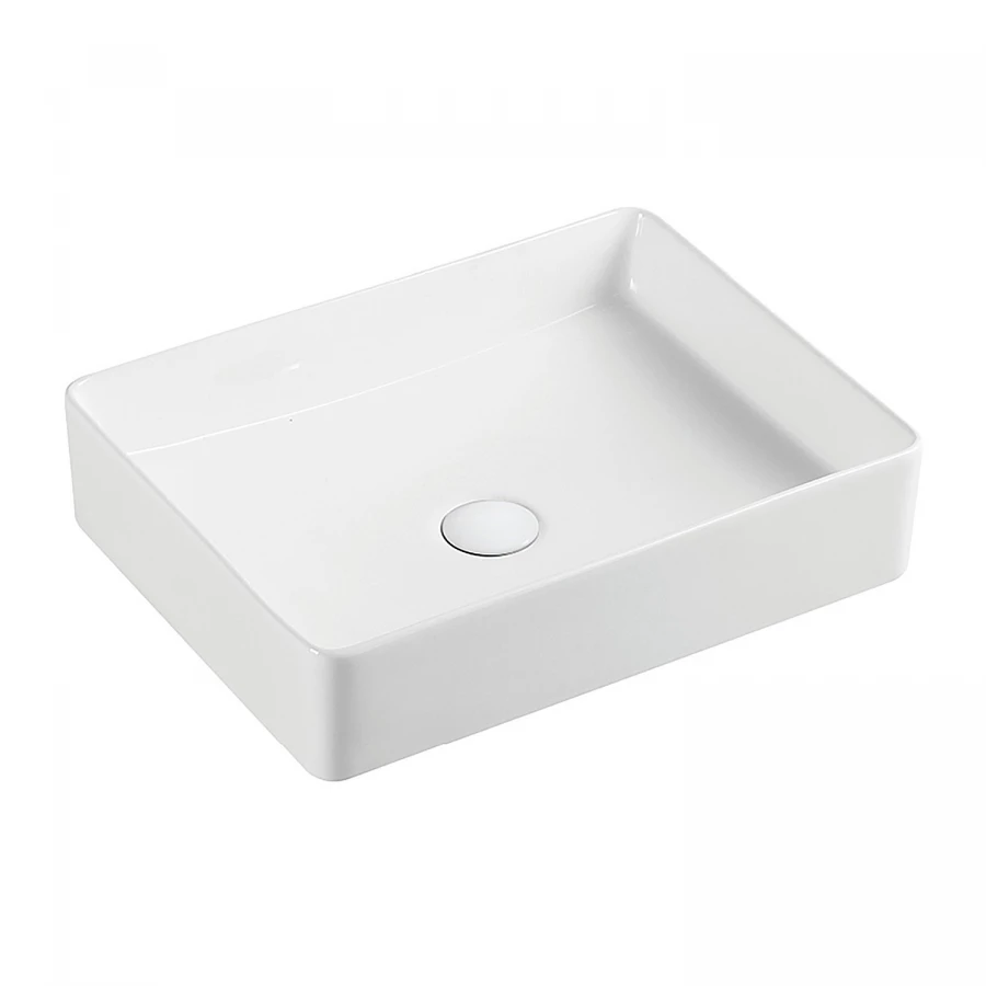 Раковина-чаша Azario накладная прямоугольная матовый белый AZ-2178-S-MW 47х36х11 см