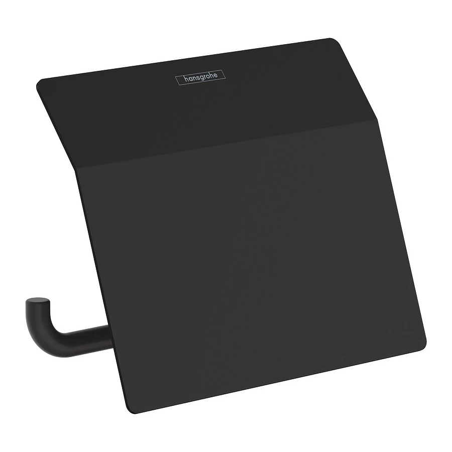 Держатель туалетной бумаги с крышкой AddStoris Hansgrohe матовый черный 41753670