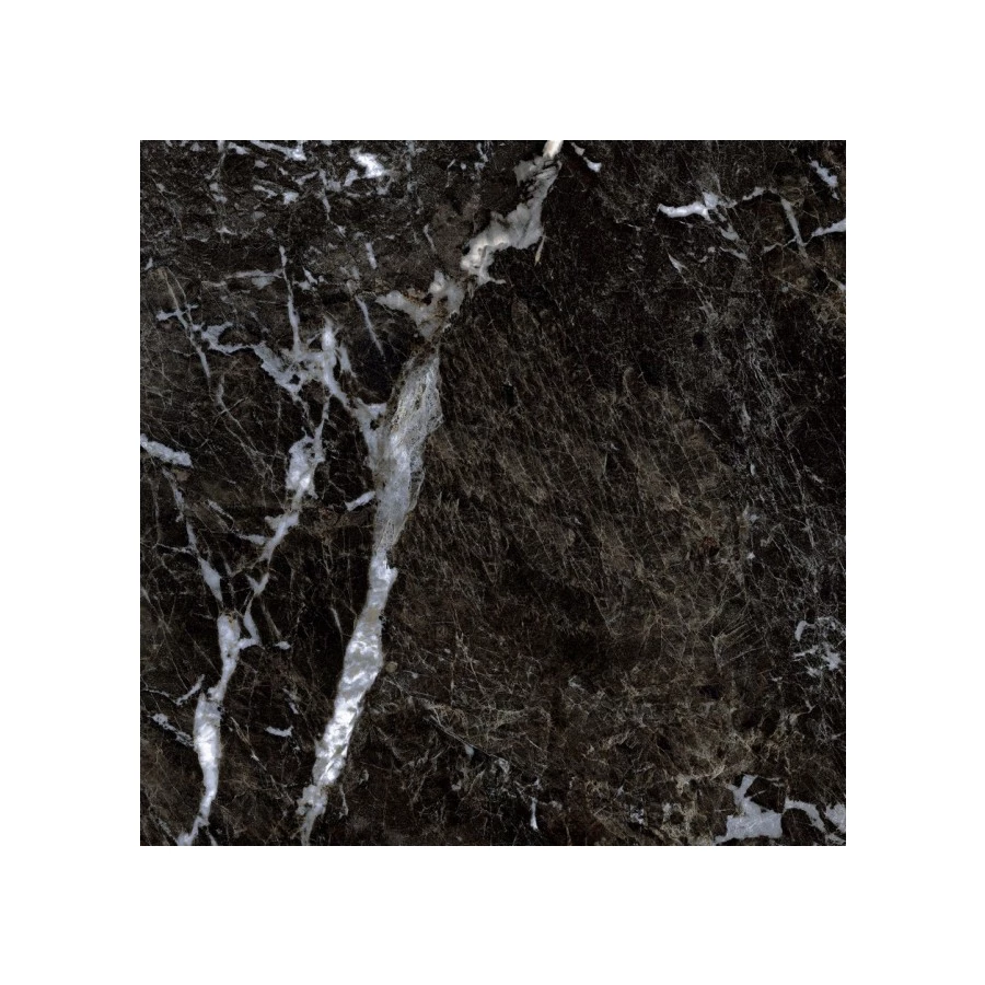 Керамогранит Gresse Simbel carbon Мрамор черно белый матовый GRS05-03M 600*600*10мм 60х60 см