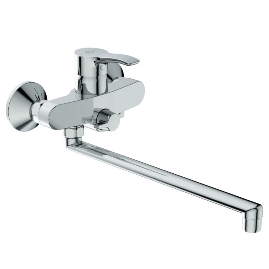 Смеситель для ванны Ideal Standard Alpha с длинным изливом настенный хром BD044AA