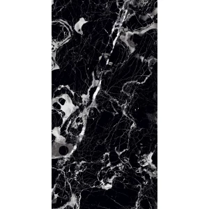 Керамогранит Arcadia Ceramica Elegant Nero High Gloss чёрный HG2001-A 120х60 см