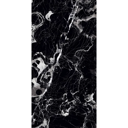 Керамогранит Arcadia Ceramica Elegant Nero High Gloss чёрный HG2001-A 120х60 см