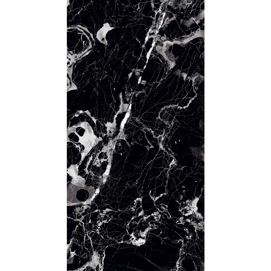 Керамогранит Arcadia Ceramica Elegant Nero High Gloss чёрный HG2001-A 120х60 см