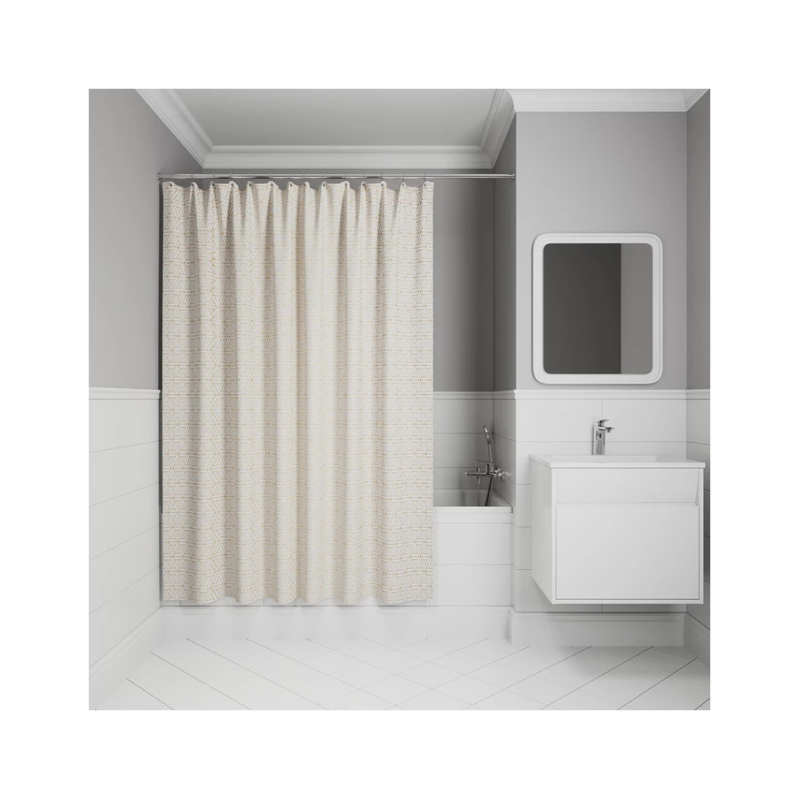 Штора для ванной Iddis Base полиэстер белый BG03P24i11 240x200 см