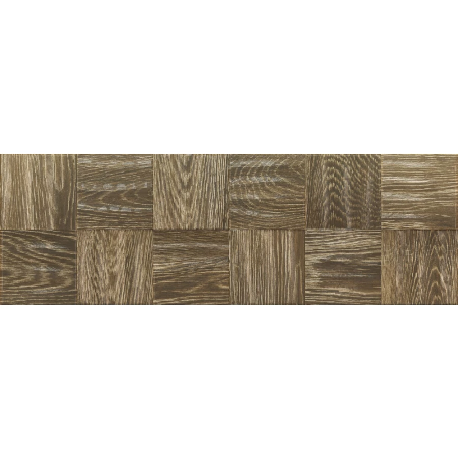 Плитка настенная Baldocer Eleganza Squares Nogal матовая коричневая 90х30 см