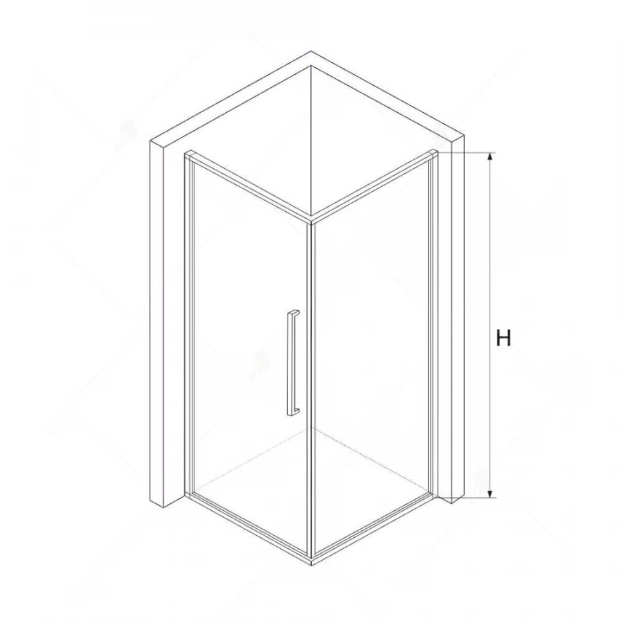 Душевой уголок RGW SV-43 SV-02 + Z-050-3 Прозрачное 06324390-011 90х100 см