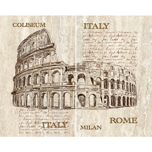 Панно Ceramica Classic Efes coliseum из 2-х плиток 50x40