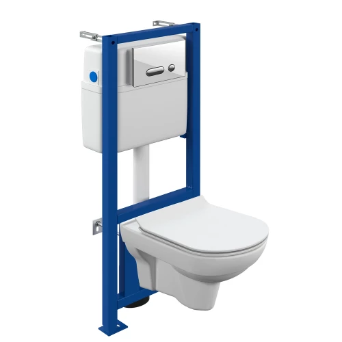 Комплект Cersanit City co dpl eo slim link pro intera стекло белый SET-CITYC/LPRO/S-DL/In-Wg-w