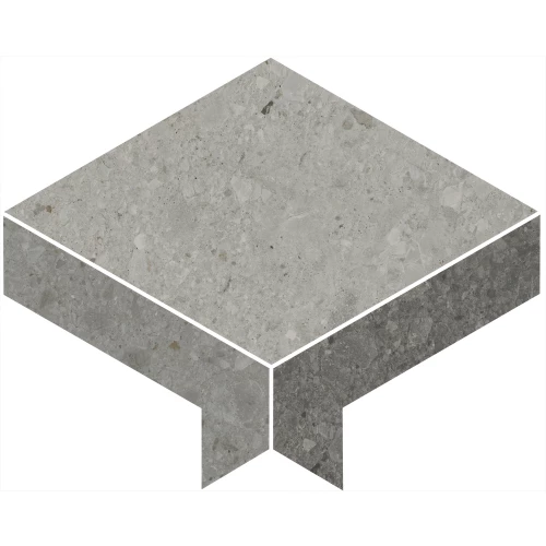 Декор Kerama Marazzi Чеппо ди Гре 1 наборный обрезной матовый серый ID170 30x24 см