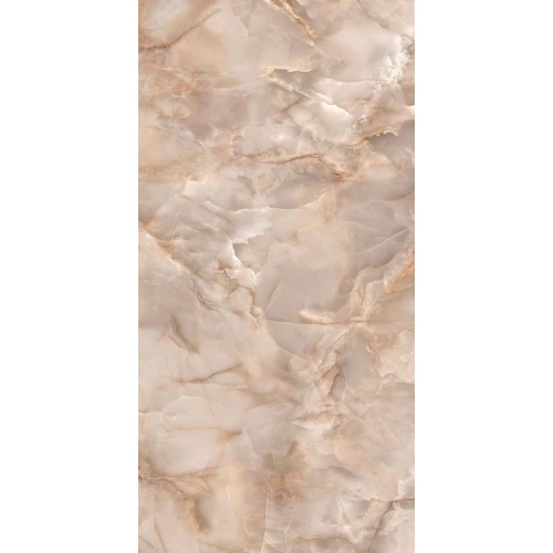 Керамогранит Fondovalle Onyx Peach Crystal Polished глянцевый розовый INF3068 120х60 см