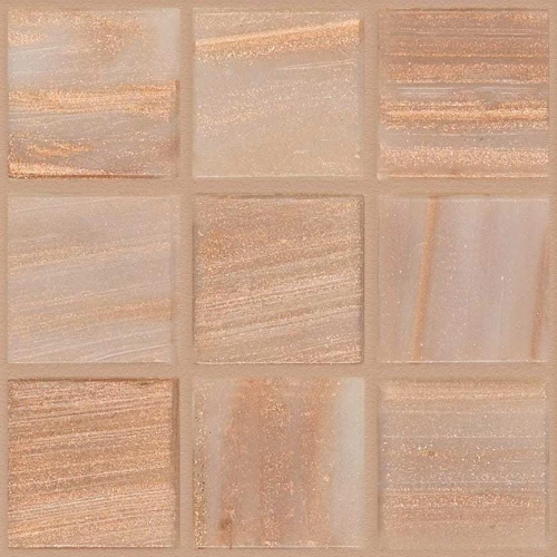 Стеклянная мозаика Trend Brillante Opale с авантюрином сетка 2x2 220 глянцевая оранжевая Br220 31,6х31,6 см