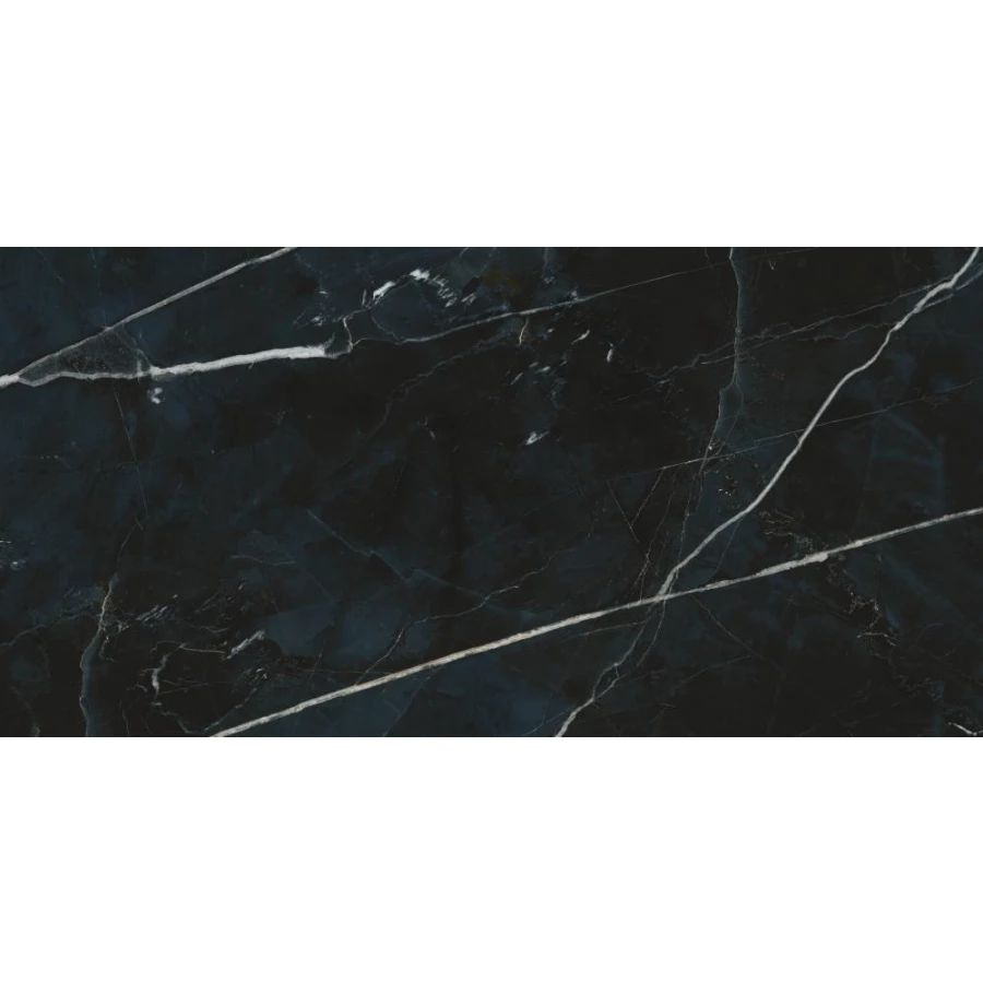 Керамогранит Dune Black Calacatta глянцевый черный 188640 120х60 см