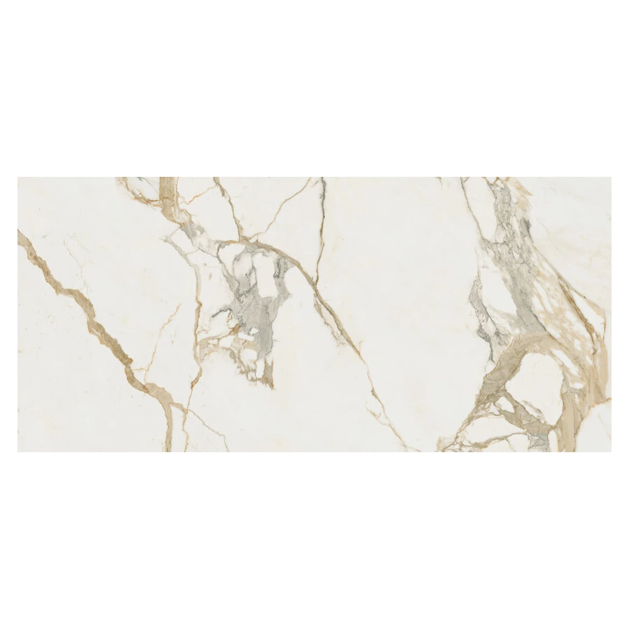 Керамогранит Azulejos Benadresa Medici Gold Natural матовый белый 160х80 см