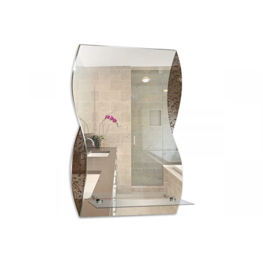 Зеркало MixLine Опал с полкой 548534 39.5x60 см