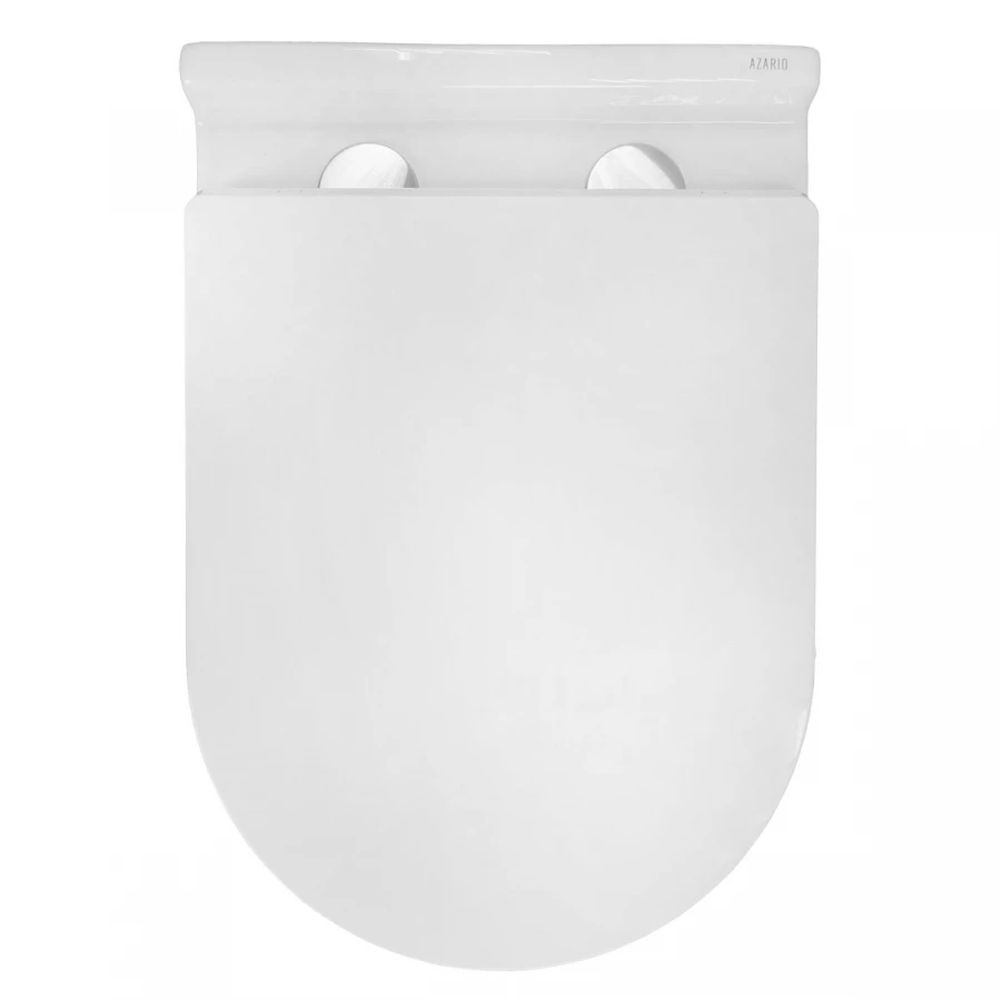 Унитаз подвесной Azario Fora безободковый с системой антивсплеск торнадо в комплекте быстросъемным с сиденьем микролифт AZ-0017-UQ1 52х36х41 см