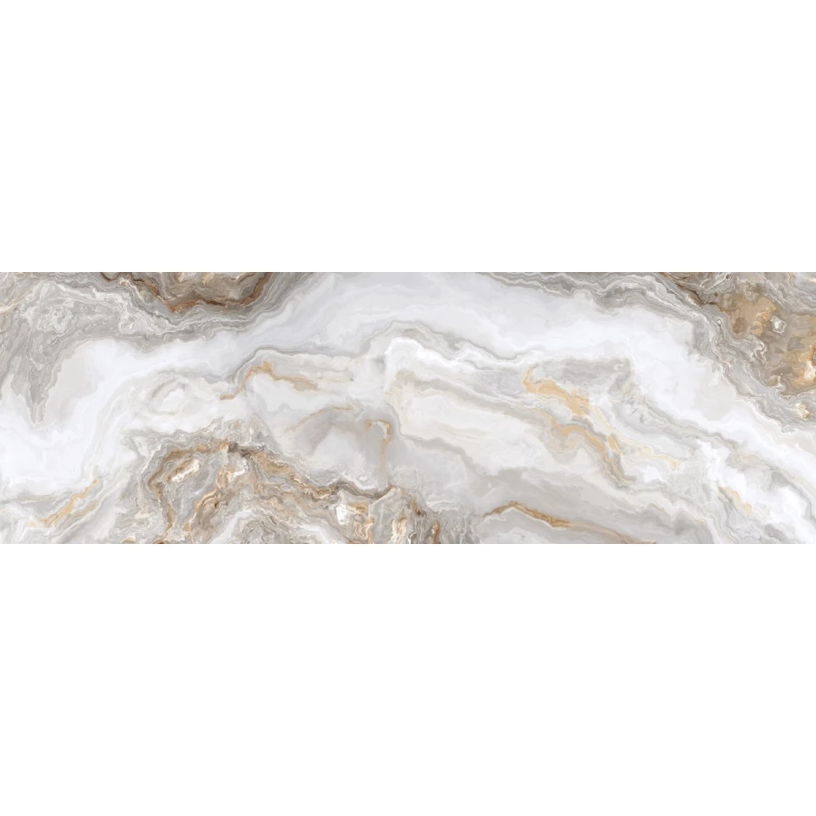 Плитка настенная Primavera Hypnose Grey B glossy GL10B 90х30 см