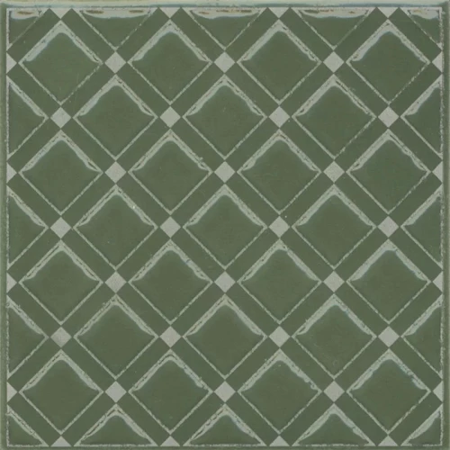 Плитка настенная Kerama Marazzi Бахия 1 Декор глянцевый зелёный KMD3STA015GN 9,8x9,8 см