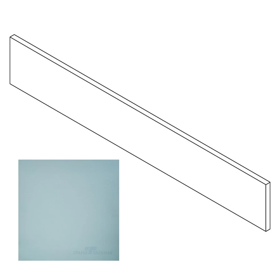 Плинтус Грани Таганая Профи голубой матовый GT085M 60х9,5 см