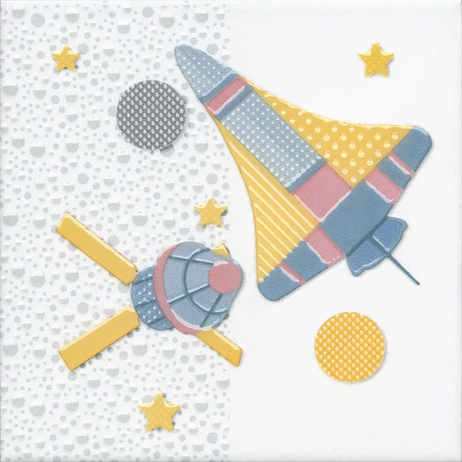 Декор Kerama Marazzi Бон Вояж Шаттл полуматовый голубой VT/A371/5009 20x20 см