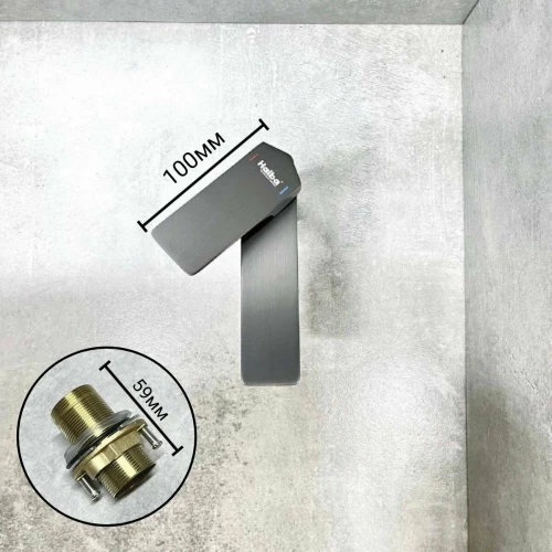 Смеситель для раковины Haiba оружейная сталь HB10726-3