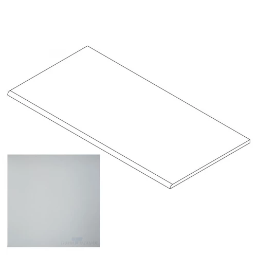 Ступень Грани Таганая Профи с завальцовкой светло-серая матовая GT009M 120х29,5 см