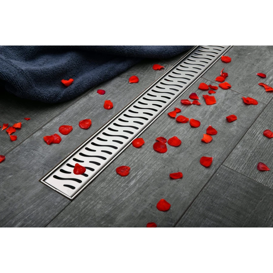 Душевой лоток Creto Zigzag с решеткой хром CRE-850 ZH 85 см