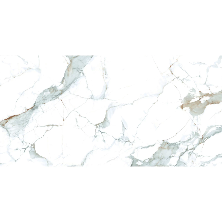 Керамогранит lamore Ceramic Gloss 60х120 Geo Bianco глянцевый бело-серый 60/120-026 120х60 см