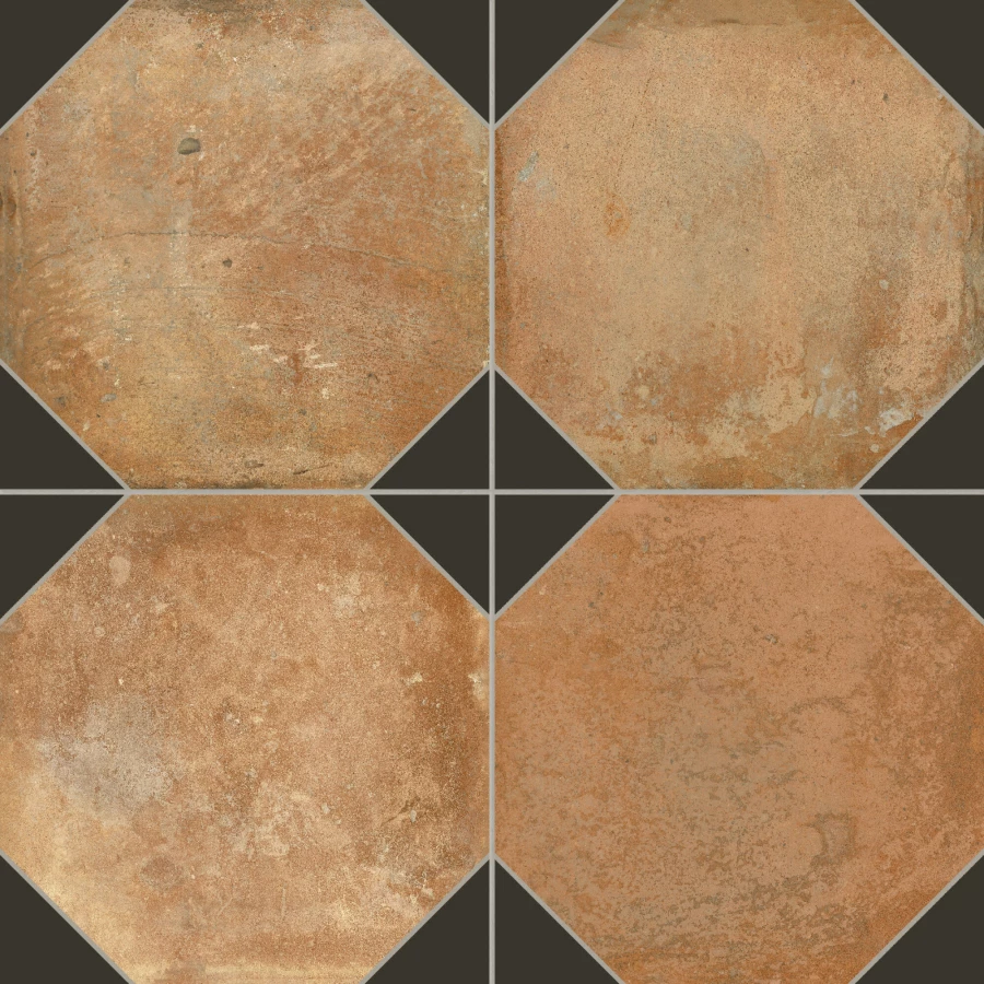 Керамогранит Peronda FS Nonna Black Decor LT матовый коричневый 3388941563 45,2х45,2 см