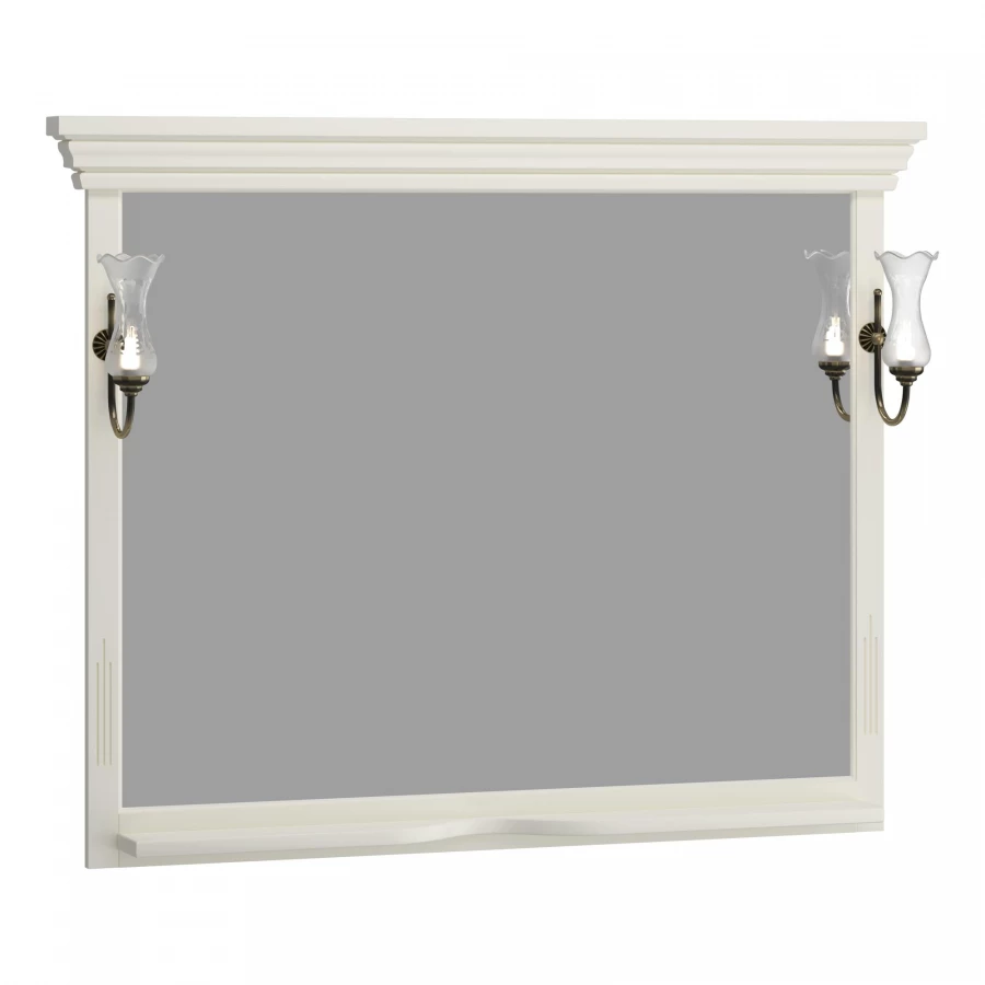 Зеркало Opadiris Риспекто 120 слоновая кость с выключателем 00-00007050