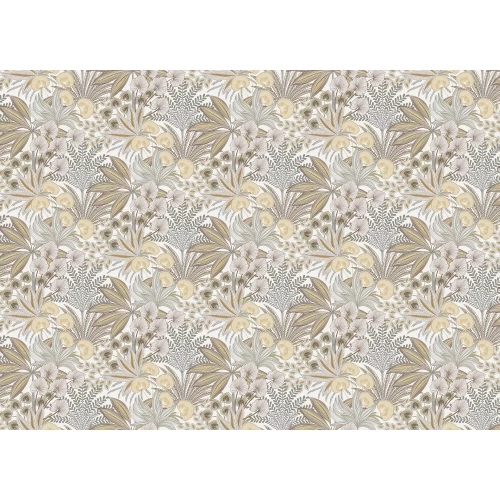 Обои флизелиновые Grandeco Karuna бежевые A 69002 0,53х10,05 м