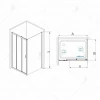 Душевой уголок RGW PA-73 P PA-13 + 2Z-050-2 Прозрачное 06087398-011P 90х80 см