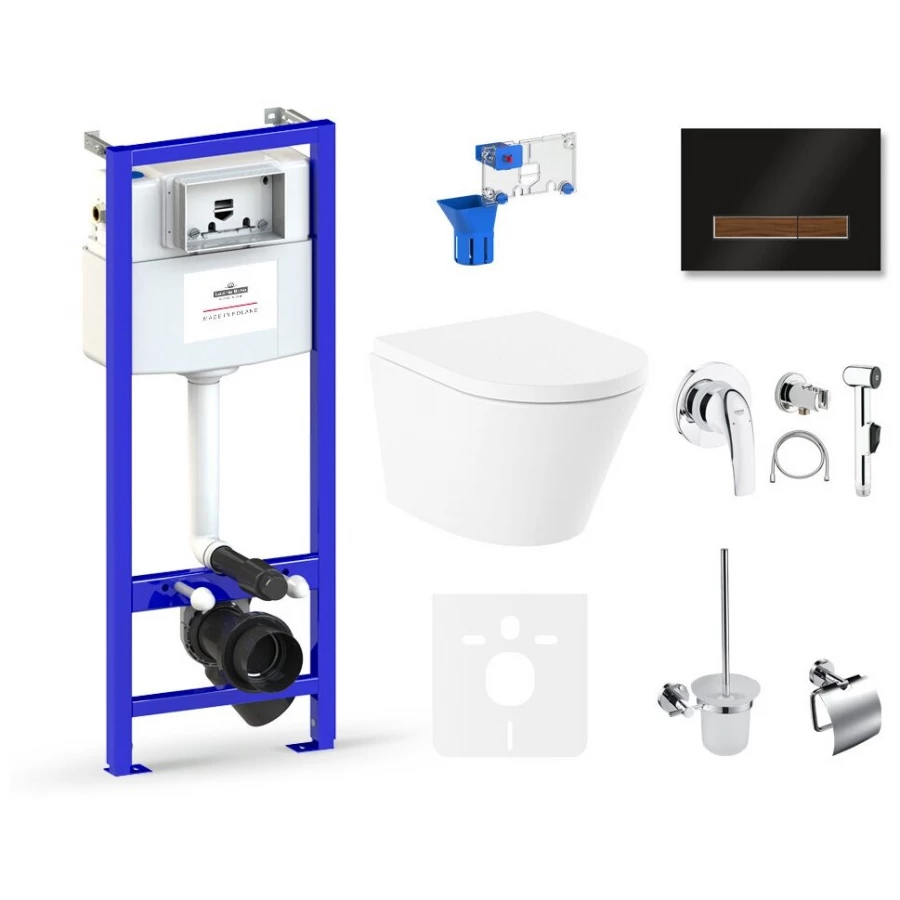 Унитаз Lavinia Boho Relfix Biore Compacto Rimless 75110627 (комплект 10 в 1)