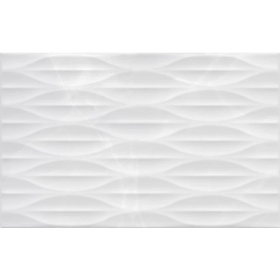 Плитка настенная Gracia Ceramica Эдем низ 03 глянцевая белая 010100001551 40х25 см