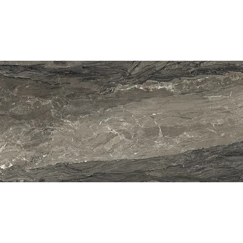 Керамогранит Ascot Gemstone Mink глянцевый черно-белый 117,2х58,5 см