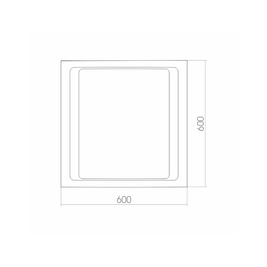 Зеркало Silver Mirrors светодиодная подсветка Орион ФР-00000705 60x60 см