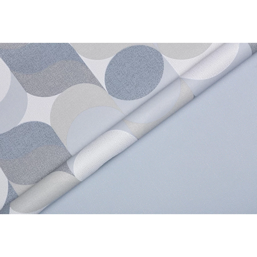 Обои флизелиновые Palitra Home Confetti HomeColor голубые HC31185-46 1,06х10,05 м