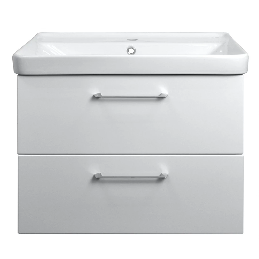 Комплект тумба Azario Ника 80 подвесная с раковиной Monte tx 80 белый матовый CS00080145 81х47х56 см