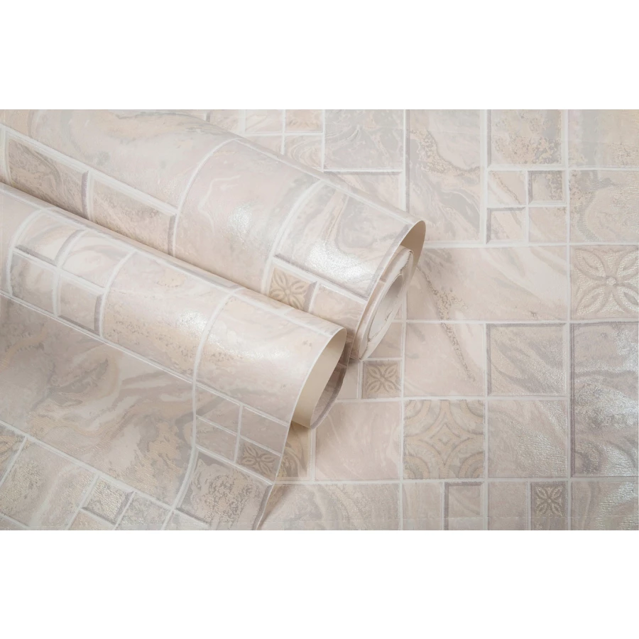 Обои виниловые Palitra Home Marmilla HomeColor бежевые HC11047-21 0,53х10,05 м