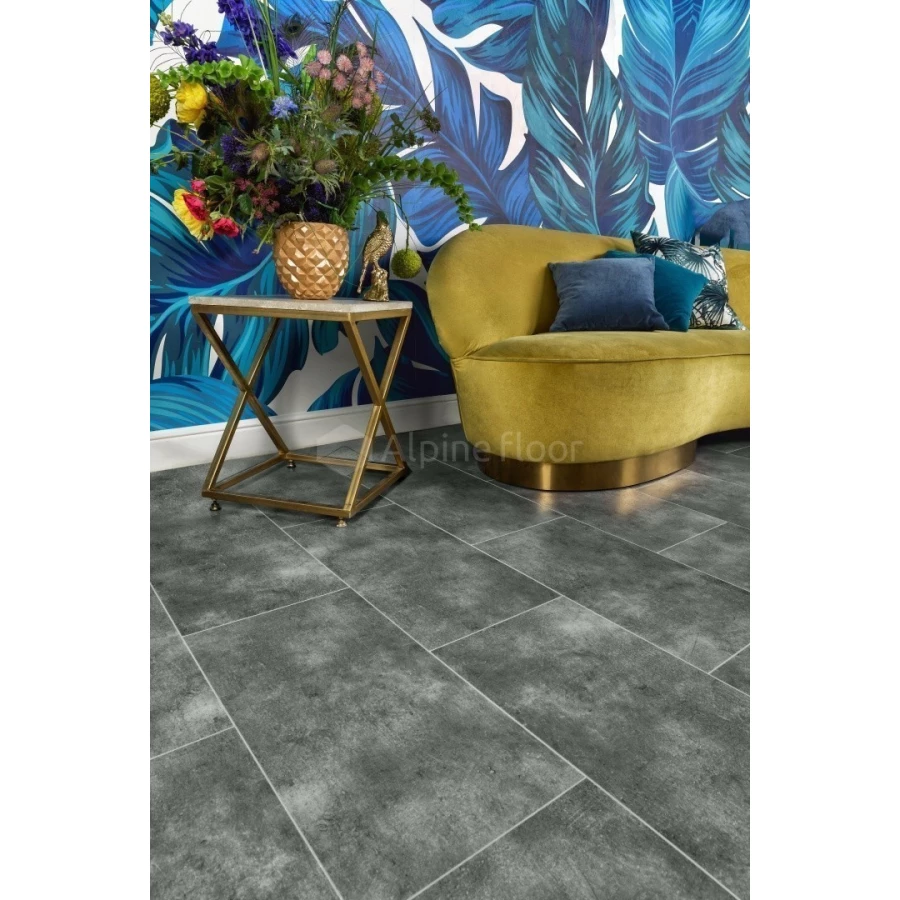 Каменный SPC ламинат Alpine Floor Stone Mineral Core без подложки Девон ECO 4-12 43 класс 4 мм 2.232 кв.м 60.96х30.48 см