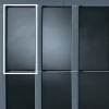 Плитка настенная Mutina Мотиво Силвер / Motivo Silver глянцевая синяя BOV08 28х14 см