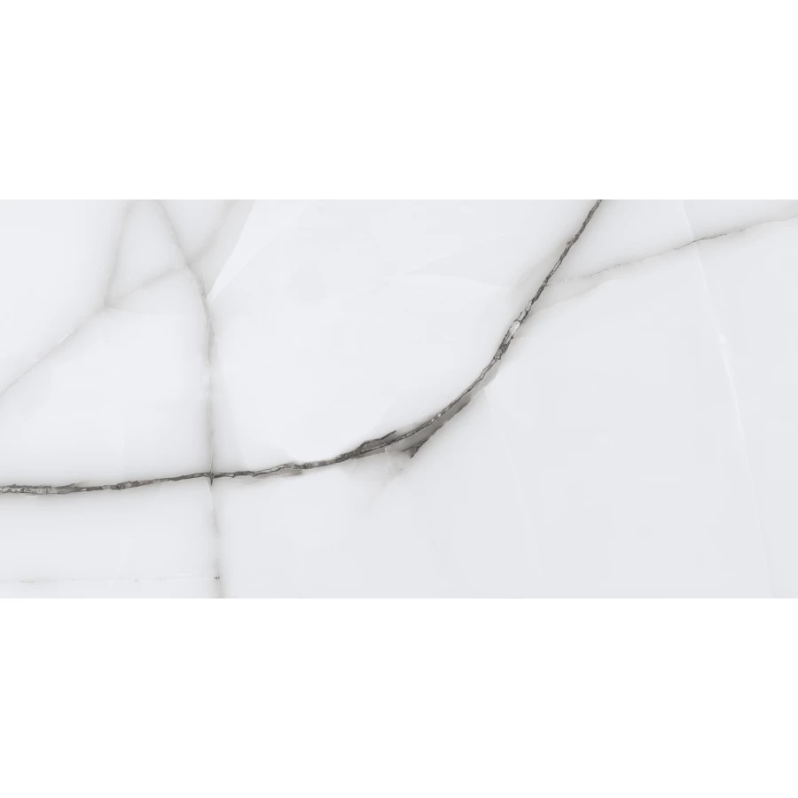 Керамогранит lamore Ceramic Gloss 60х120 Onyx Vista Gris глянцевый белый 60/120-046 120х60 см