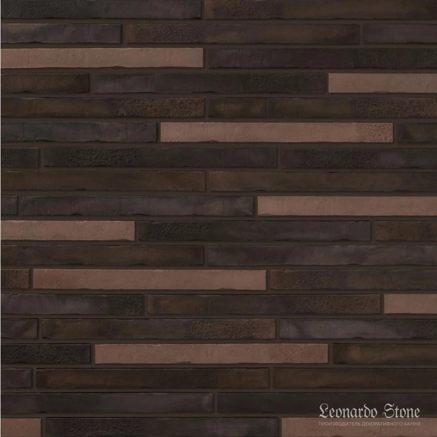 Ригельная плитка под кирпич Leonardo Stone Бостон mix-1 49х4х1,5 см