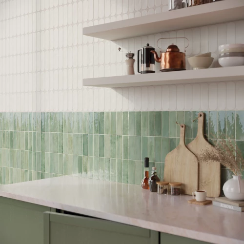 Плитка настенная DNA Calema Oval White Matt матовая белая 16х5,2 см