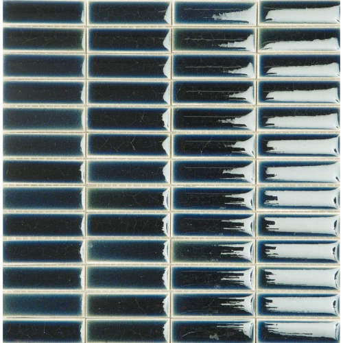 Плитка настенная Italon Surface Блу Глосси Брик матовая синяя 600110001174 29,9х28,4 см