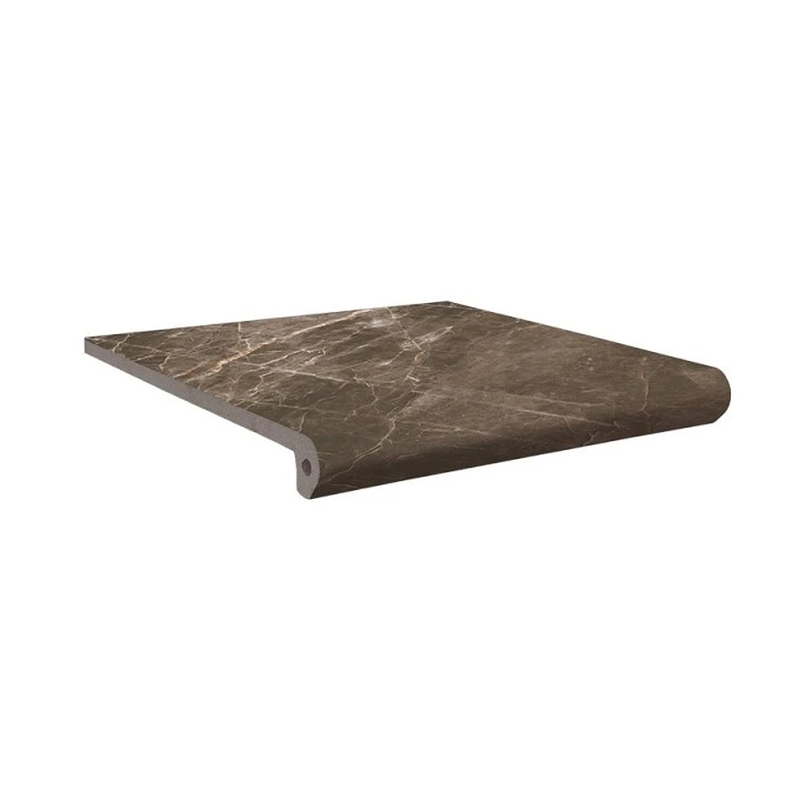 Клинкерная плитка Exagres Nevada Peldano Emperador матовая коричневая 1237216 33х33 см