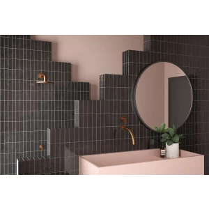 Керамогранит Equipe Coco Black Hat Glossy глянцевый чёрный 27991 15x5 см