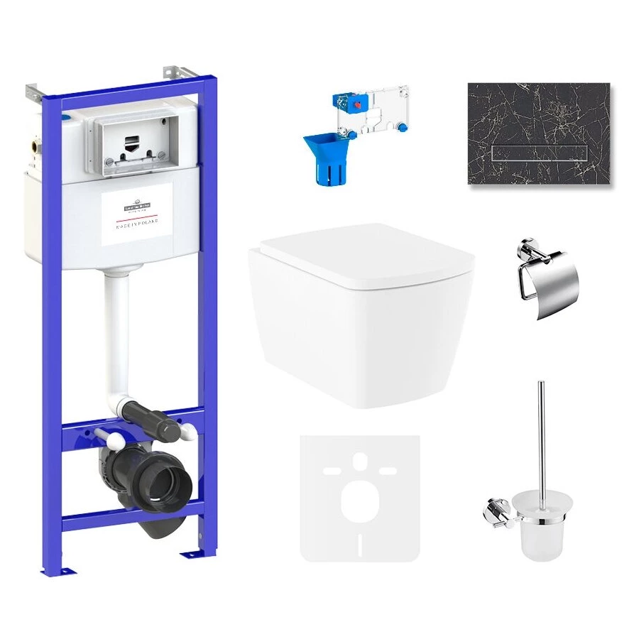 Унитаз Lavinia Boho Relfix Aveo Rimless 75110405 (комплект 9 в 1)